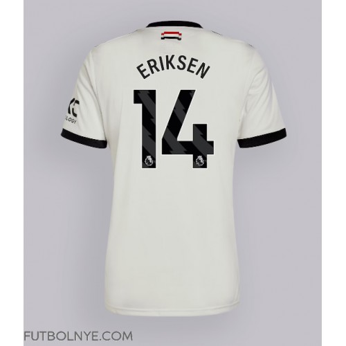 Camiseta Manchester United Christian Eriksen #14 Tercera Equipación 2024-25 manga corta